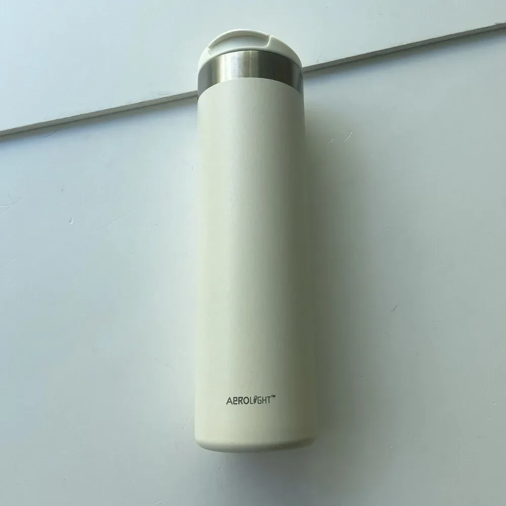 Stanley 20oz Stainless Steel AeroLight Transit Bottle Tumbler Cream Locking Lid